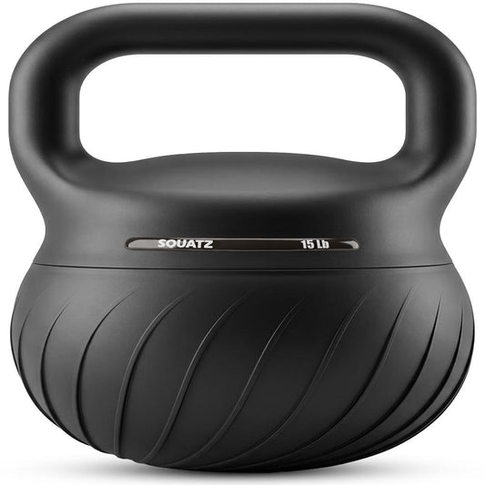 Soft Drop Kettlebell with Wide Handle - Black, 6.8kg